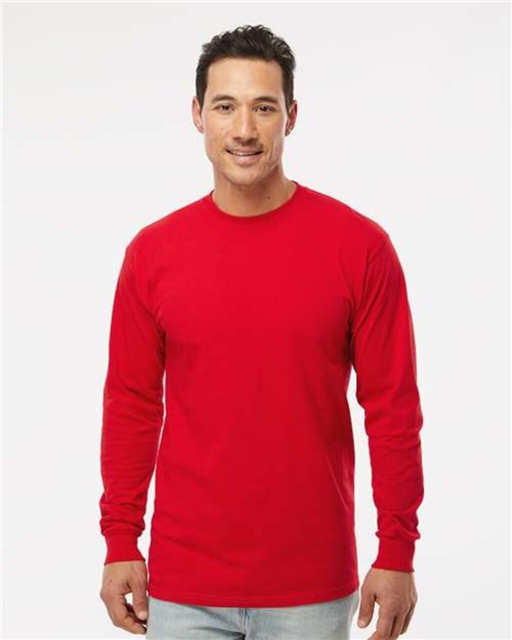 M&O Unisex Gold Soft Touch USA Cotton Classic Fit Durable Everyday Jersey Crewneck Long Sleeve T Shirt